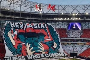 韦世豪晒蓉城tifo：为了成都！亚洲之巅！BEST FANS！！！